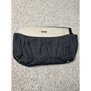 Miche Bag Premium Classic Shell: Deniece: Faux Ostrich Cream and Denim With Feet